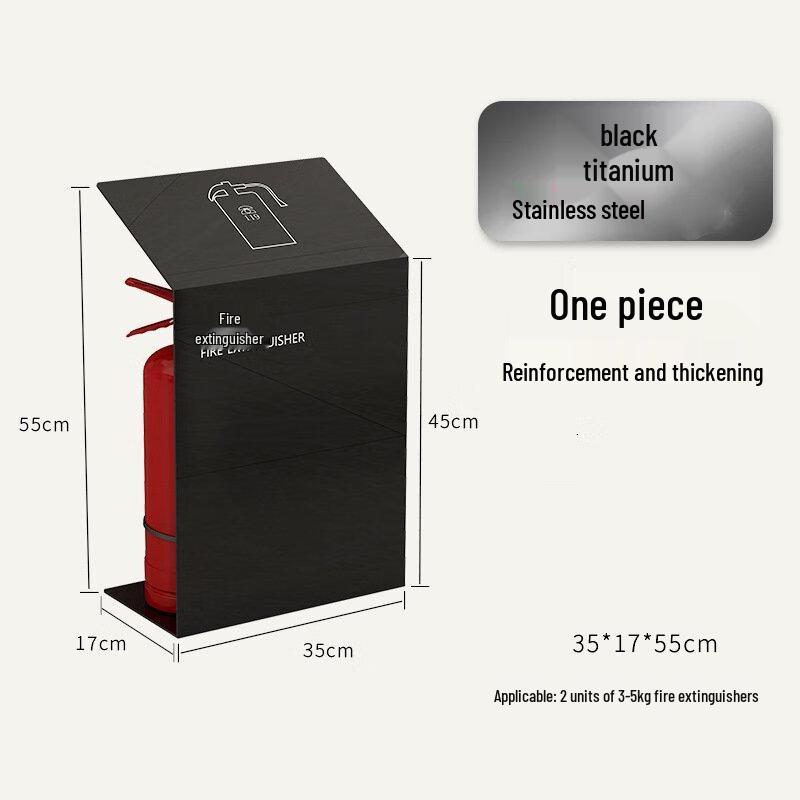Brangdy Stainless Steel Double Fire Extinguisher Storage Box