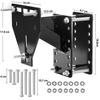 Spare Tire Winch Carrier Steel Holder for Trailer SUV Boat Utility Secure Transport