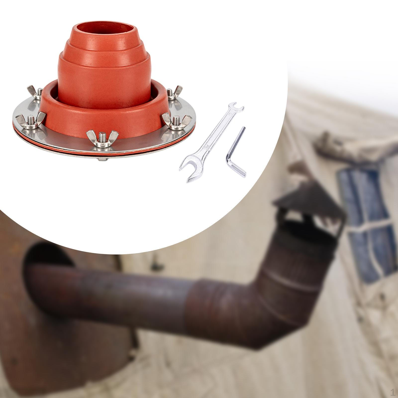 

Силиконовый домкрат для палатки, противоожоговое защитное кольцо для дров, фартук для трубы оранжевый