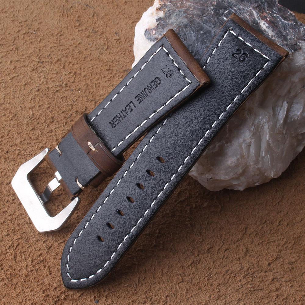 Cinturino per Orologio Sportivo da Uomo Strato Superiore in Pelle Crazy HorsePaneraiCinturino per Orologio22mm24mm26mm