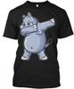 Funny Hippo Dab Dabbing T-Shirt Made In the USA Size S To 5XL