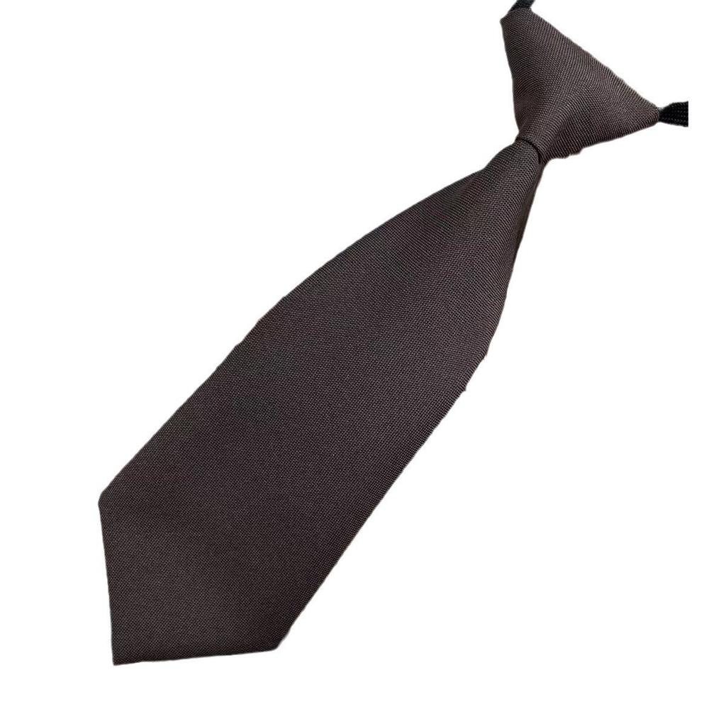 Krótki Japoński Jednolity Kolor Dziecięcy Mały Krawat Szkoła Przedszkole Leniwy Bez Trafienia Akcesoria Do Mundurka Szkolnego Występ Retro Brązowy