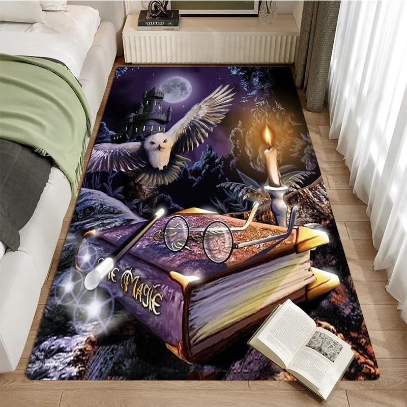 Halloween Magic Area Rug–Anti-slip,Non-Shedding,Stain Resistant Floor Mat for Living Room,Bedroom,Laundry Room,Machine Washable