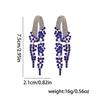 Luxury Colored Gem Tassel Earrings: High-End Diamond Long Dangle Earrings for Evening Gowns