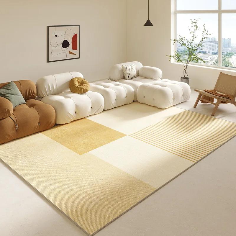 

Simple Geometric Line Wind Carpet Non-slip Soft Rug for Living Room Bed Easy to Clean Large Size 60*90cm