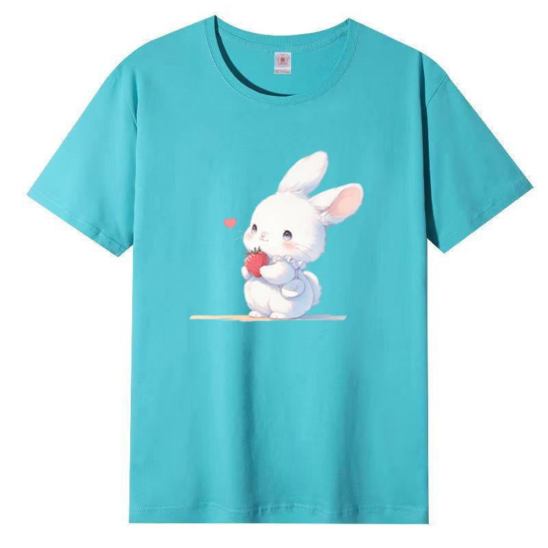 Cotton Short-sleeved T-shirt Female Loose Korean Version of The Harajuku Wind New Letter Printing Students Cotton Body Shirt Female