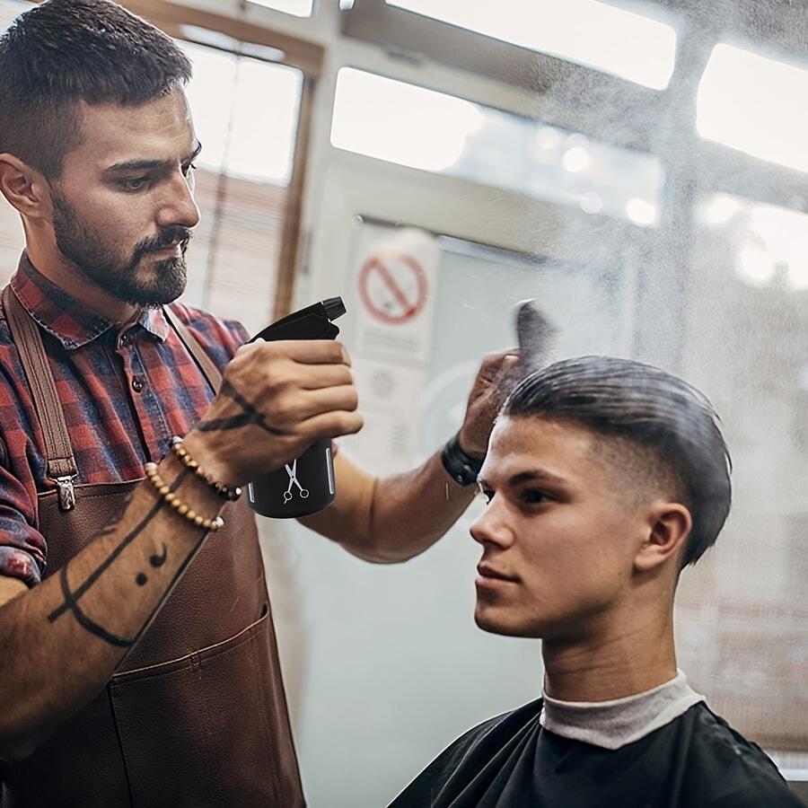 Transparent Hair Spray Watering Bottle for Makeup, Press Type, Suitable for Barber Shops and Scissors