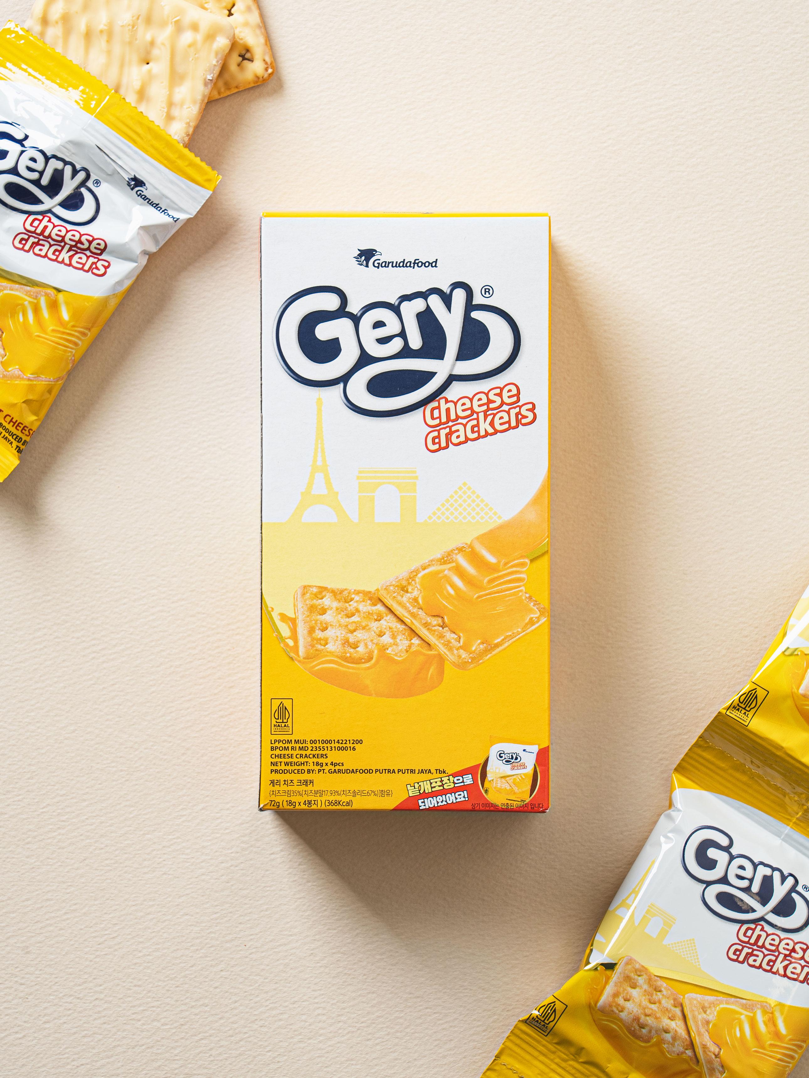 Gery Cheese Cracker 72g - Savory Snack Biscuit 1ea