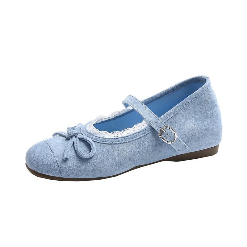 Sanfte und modische Mary Jane Schuhe erhöhen im Sommer Schleife leichter Mund Spitzenrand Schuhe