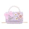 Koreanische Kamelie Schleife Perlen Schulter- und Crossbody-Tasche für Kinder