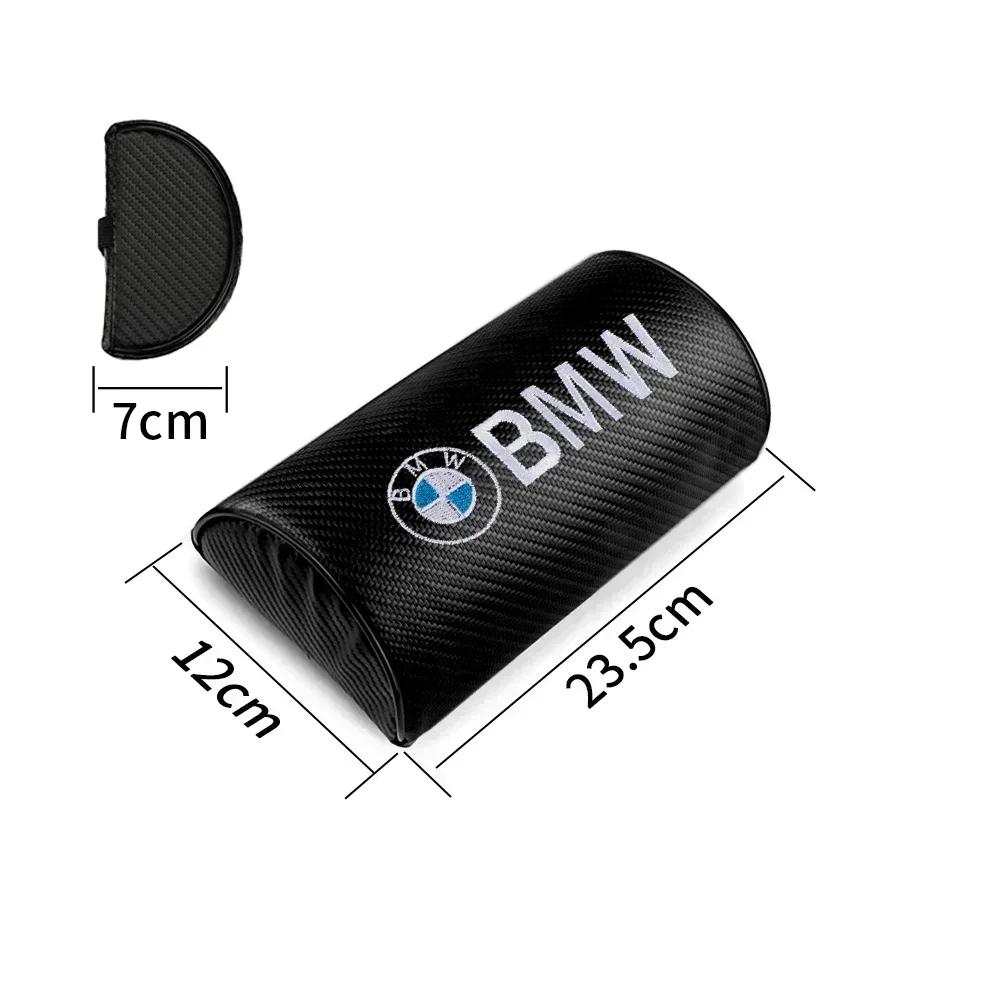 Carbon Fiber Car Headrest Neck Pillow For BMW M M3 F10 F30 F20 E28  E36 E39 E46 Performance X1 X2 X5 Seat Head Support Accessory