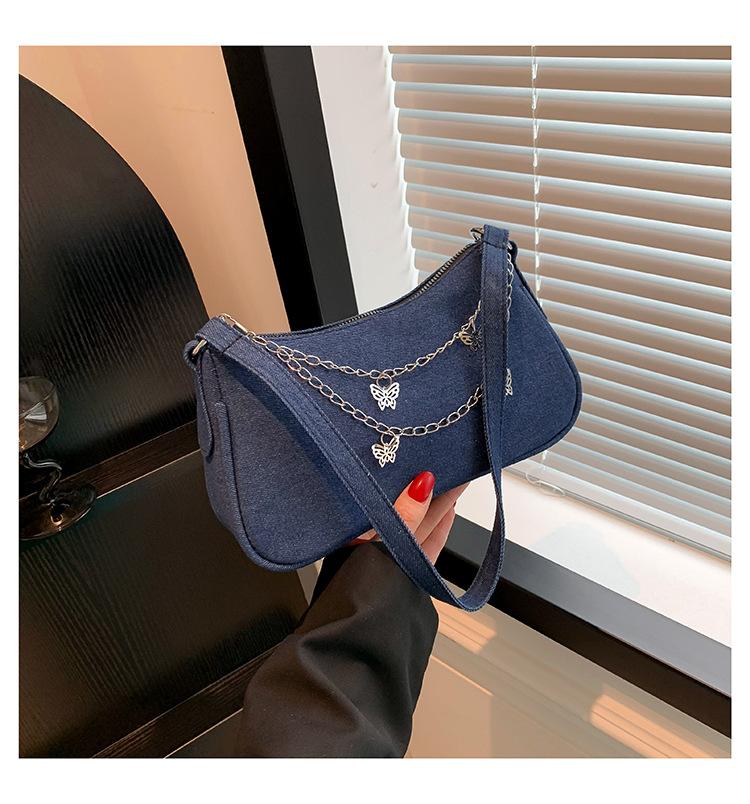 

Autumn simple fashion bag women s small square bag 2024 new trend solid color shoulder bag small fresh underarm women s bag синій