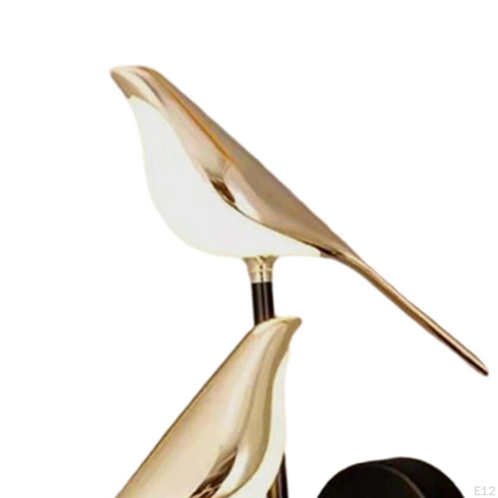 Bird Wall Lamp, Acrylic LED Bedside Modern Indoor Lighting, Adjustable Angle for Bedroom,