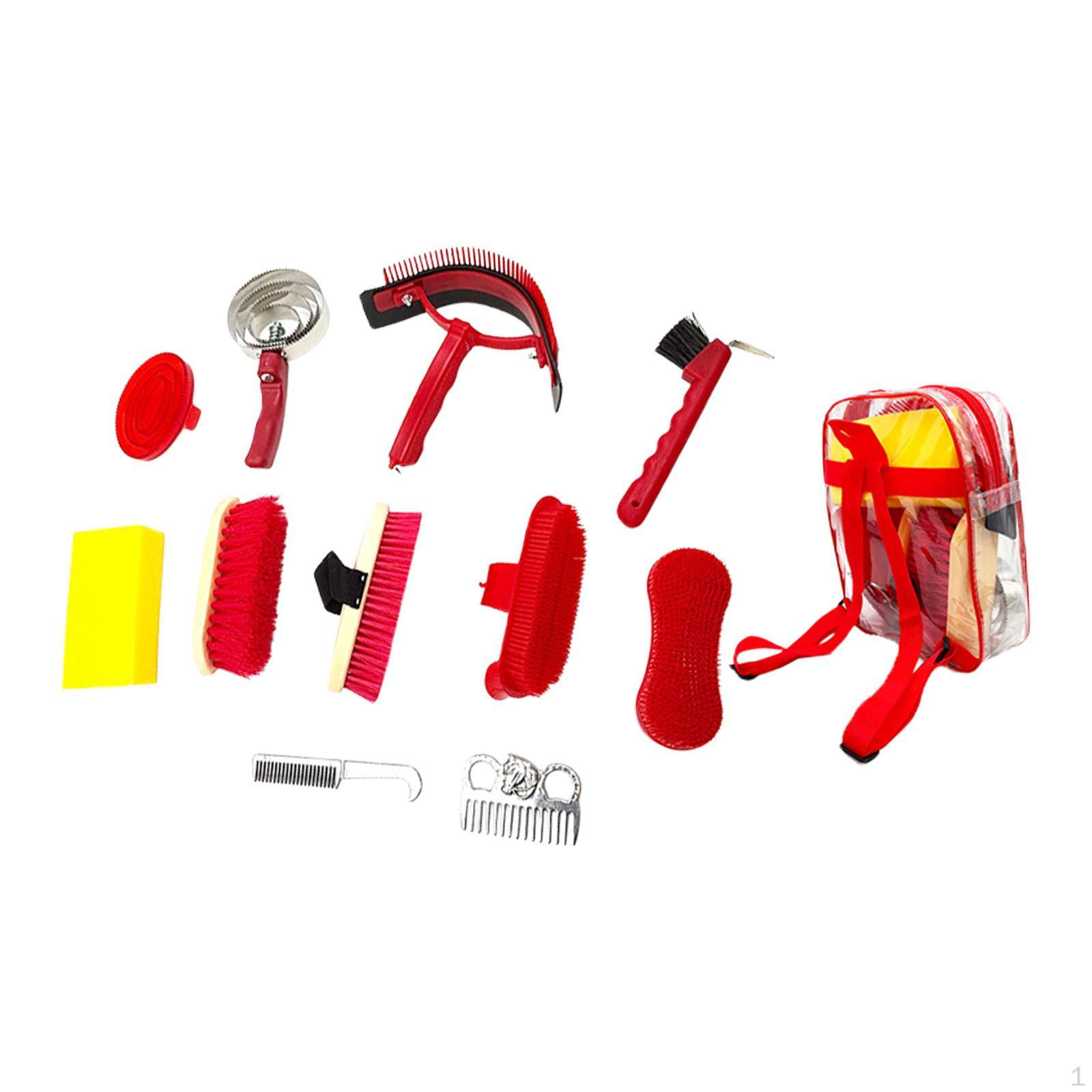

11x Horse Grooming Kit Horseriders Show Shedding Trails Care Supplies