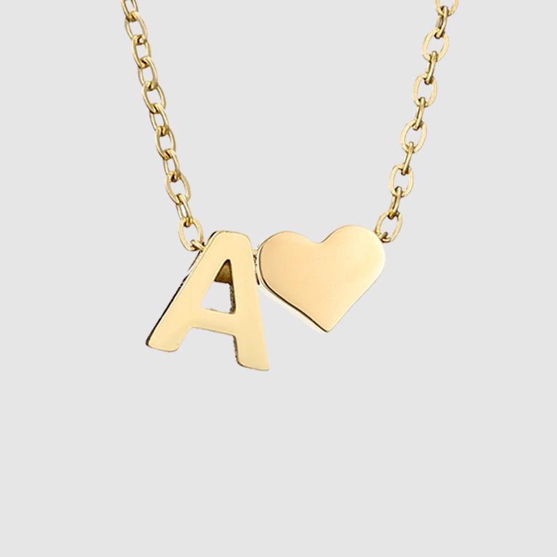 St. Delan DIY 3D Heart Necklace: Personalized Non-Fading Clavicle Chain