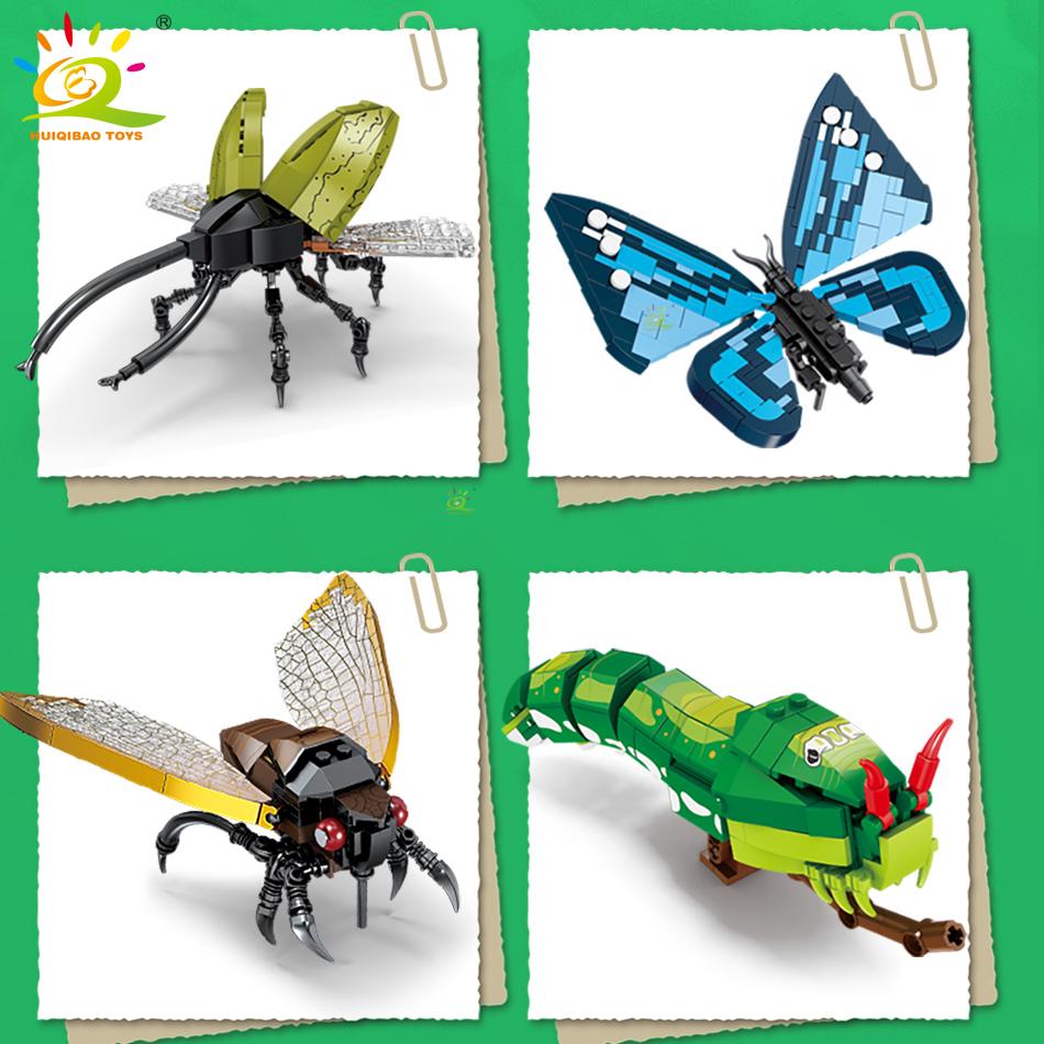 Moc Insect Model Construction Bricks Fly Bee City Construction Blocks Kit Kids Puzzle Assemble Playthings ideal for KidsGift