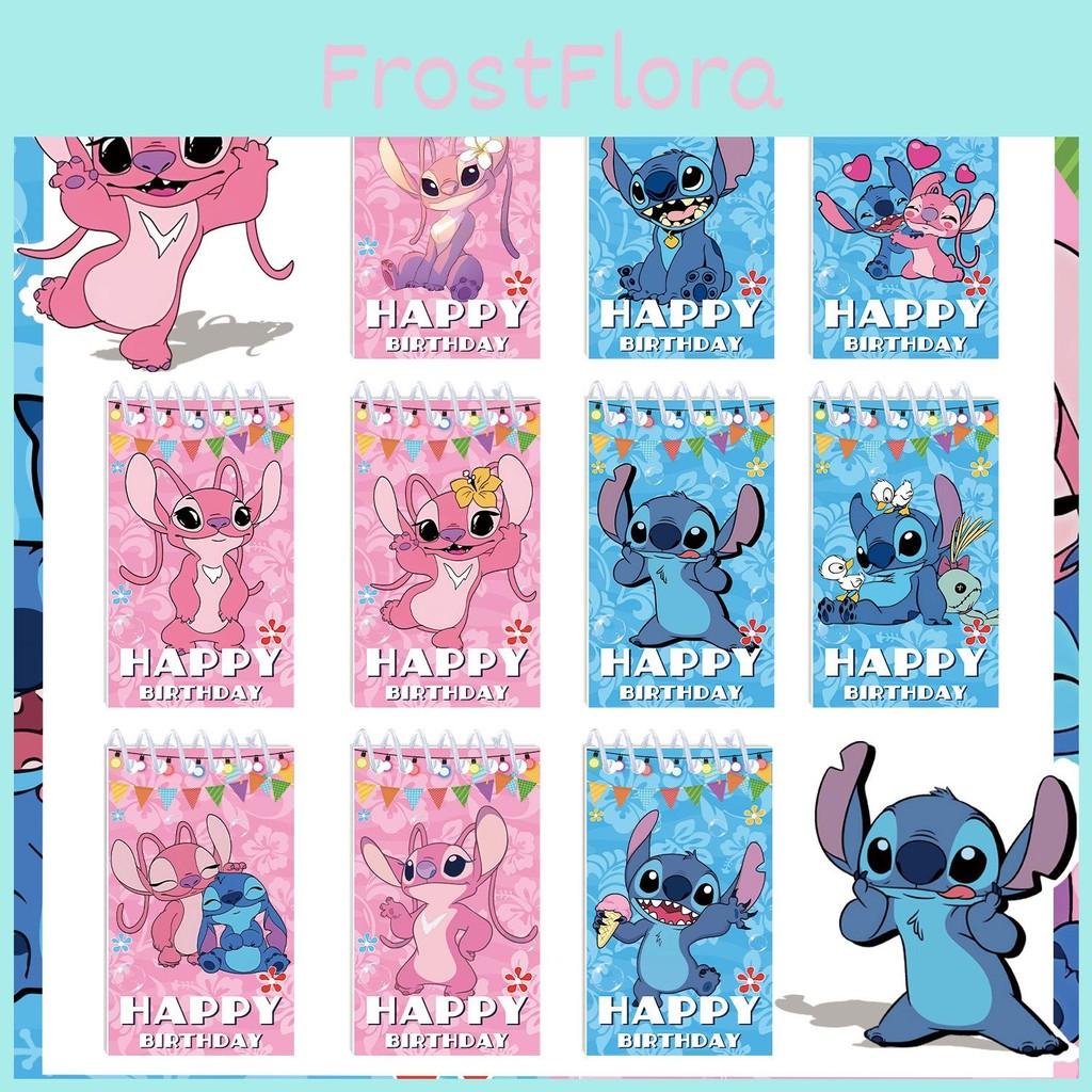 Stitch Party Notebooks Set With Pink Cartoon Design For Students Kids And
