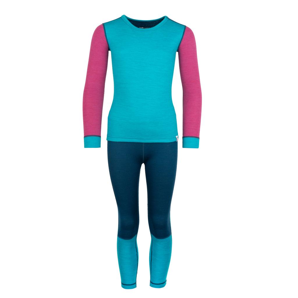 Odzież termoaktywna Warstwa podstawowa Trollkids Kids Merino Baselayer Set II dla chłopca/dziewczynki (644-123)