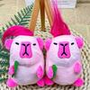 Creative Cute Stuffed Capybara Keychain Long-haired Capybara Doll Pendant Capybara Worm Doll Pendant Keychain Plush Toy