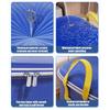350L extra large capacity storage bag blue 60*73*80cm2 reinforced handle suitable for bedding toys and holiday decoration storage