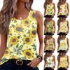 Womens Tank Tops Summer Sleeveless Tops Loose Button Shirts Neck Dress Casual Vest Clothes