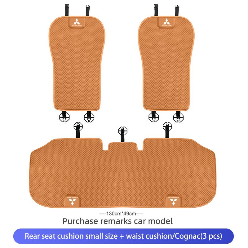 Car Logo Seat Cover Ice Silk Protector Mat Pad Comfortable Auto Accessories For Mitsubishi Lancer ASX Pajero Mirage Attrage