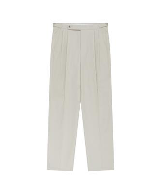 BELLIEF Essential Cotton Twill Adjust 2-Pleated Relaxed Chino (Light Beige)