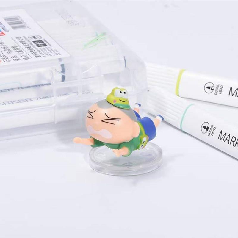 Cute Crayon Shin-chan Series Blind Box Figurines Adorable School Theme Pvc Toys