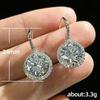 Cao Shi Women's Zircon Earrings: Elegant and Trendy Fashion Jewelry