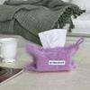 Solid Color Yarn Fabric Tissue Bag Household Tissue Holder Bedside Storage Bag Hanging Tissue Pouch High Quality No Lint