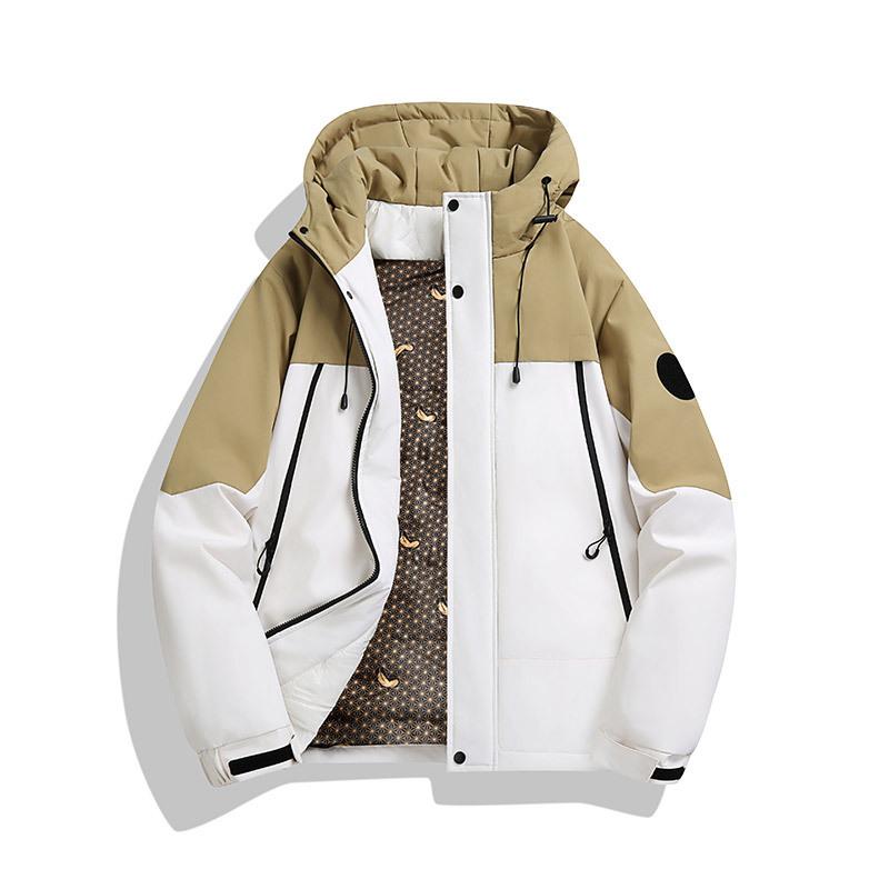 White Duck Down Hooded Large Size Men Women Thickened Warm Winter Jacket - Lightweight Comfortable Long Sleeve Cotton Coat Coat