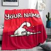 1PC Custom Name Simon‘s cat Patterned Flannel Blanket Suitable For All Seasons for Home Decor Warmth and Comfort Gifts Holiday Present
