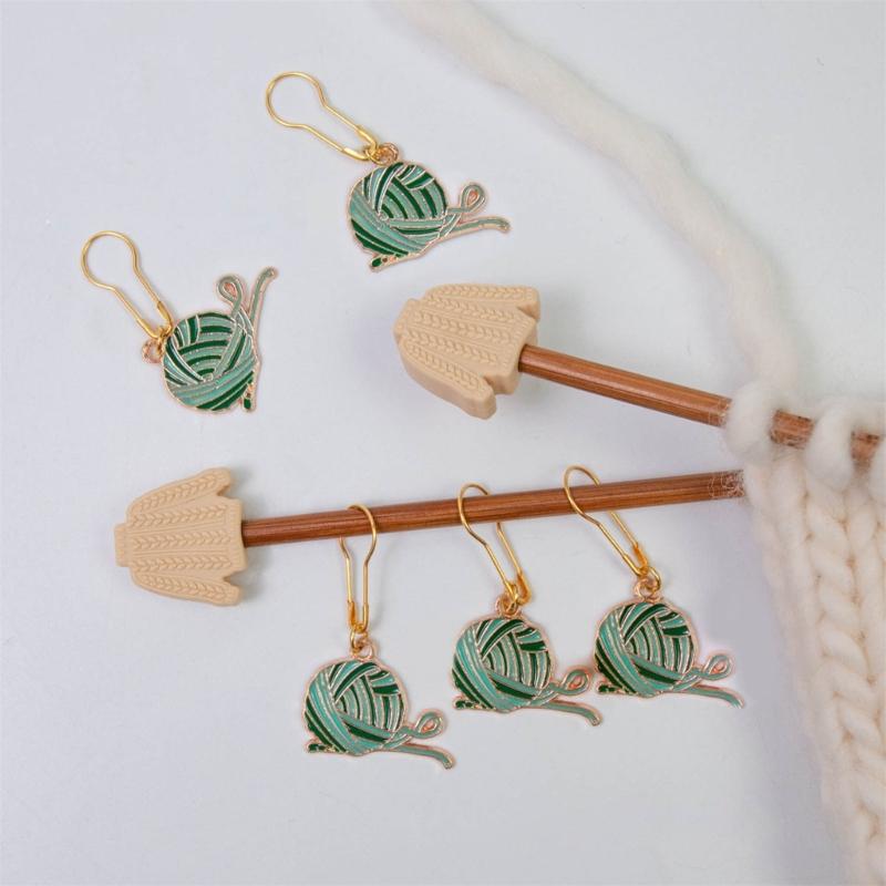 Stitching Marker Charm Locking Stitching Marker Knitting Needle Point Protectors, Locking Stitching Marker for Stitching