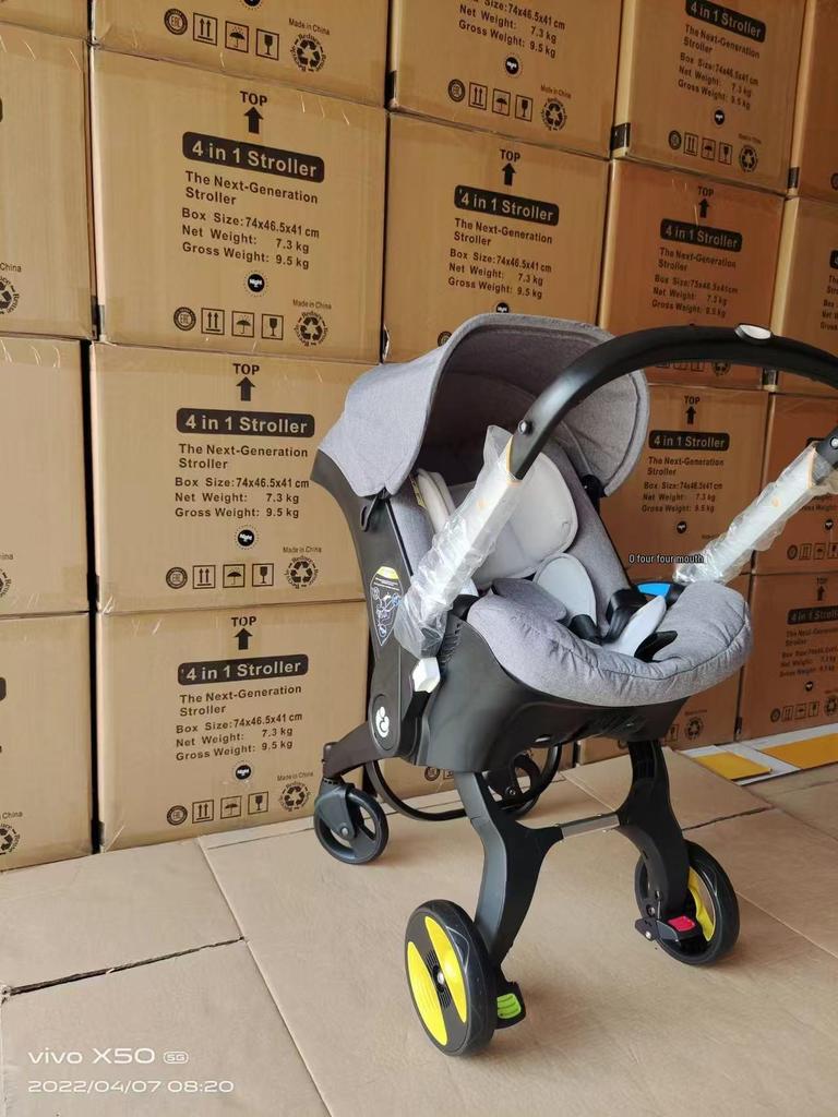 Doona+ Vier-in-één Kinderwagen: Universele Wielen, Wiegje, Klamboe, Winddichte Regenhoes, Opbergtas Accessoires