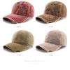 Men's spring and autumn washed distressed baseball cap, outdoor women's sports sun hat with brim