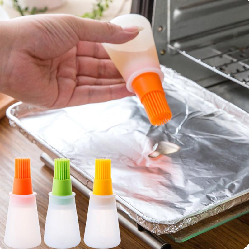 Silicone Basting Brush Heat Resistant Kitchen Oil Brush For Baking Cooking Pastry Cake Butter Egg Wash BBQ Grill Utensil Tool