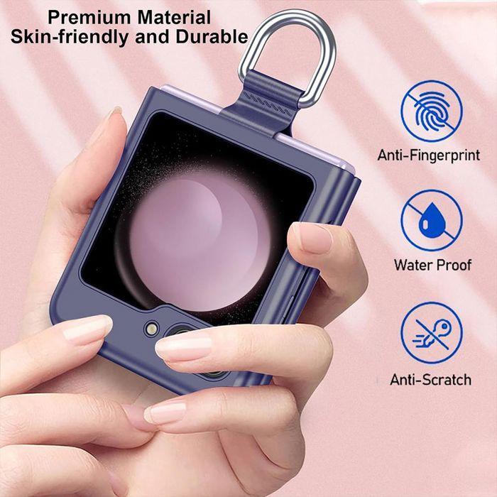 Protective Case - BOOLING - for Samsung Galaxy Z Flip 7 FE - Shockproof - Buckle - Navy Blue