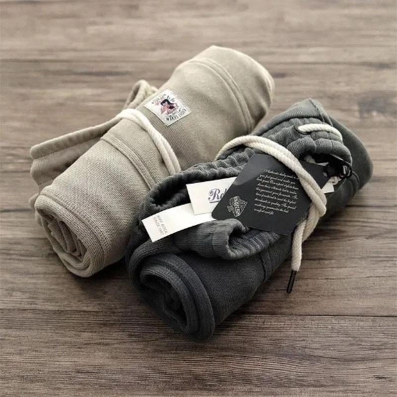 Pletené šortky Pánské Retro Bavlna Do Old Lazy Elastický Pas Sportovní Volné Běžné Pětibodové kalhoty Léto Muži