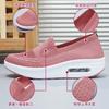 Schuhe Damen Herbst neue dicksohlige erhöhende Schuhe große Größe fly-gewebte Freizeitschuhe faule einpedalige Stoffschuhe