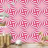 Hippie pink background wallpaper, white and powder pink 50x1000