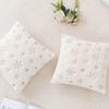 Home Decor Snowflake Christmas Plush Pillowcase INS Style Square Throw Pillowcover White Cushion Cover Living Room/Office