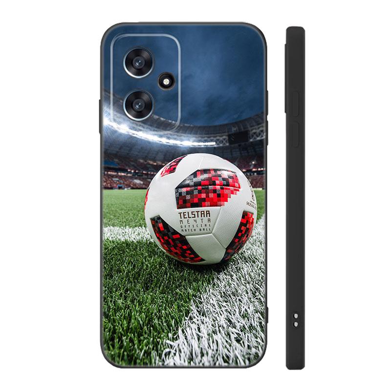 

Футбольное поле черный силиконовый чехол для телефона Xiaomi POCO X3 X4 NFC F3 F4 GT F5 M3 M4 M6 X5 X6 Pro 5G C55 C65 M5 POCO M6 Pro 5G