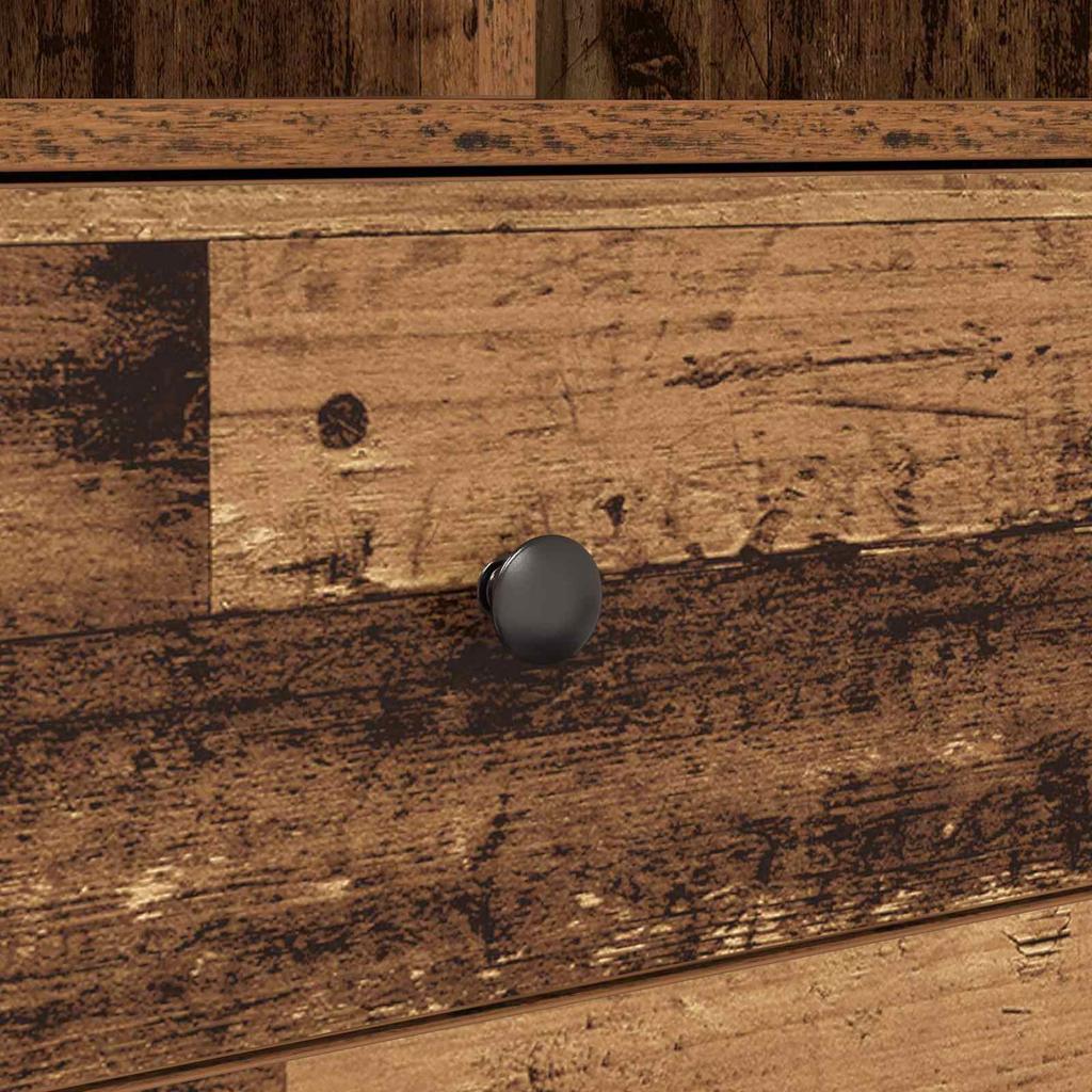 Highboard with Drawers Reclaimed Wood Look 45.5 x 34 x 127 cm