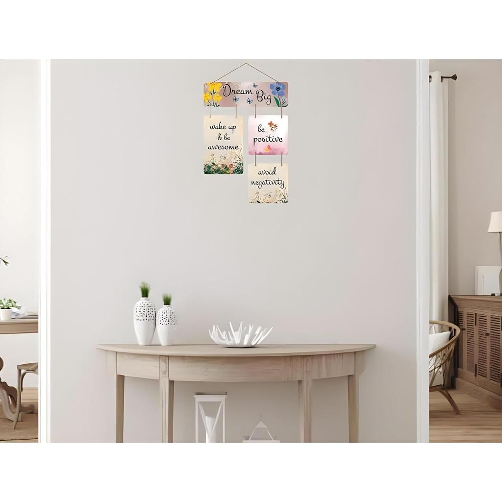 Wall Art MDF Wooden Hanging for Living Room | Bedroom | Home Decor | Office | Gift | Quotes Items House Decoration, Decorative Hanging Items