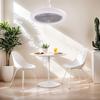2 In 1 Light Hanging Fan with Remote Control 3 Speeds Fan Light Dimming Three Color Light for Dining Room Bedroom Living Room