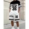 Costume décontracté ample pour homme Mode Impression Sportswear Hommes