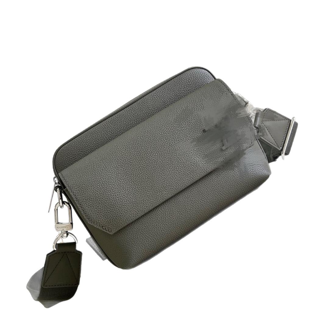 Nuova borsa a tracolla da uomo, vera pelle, ultraleggera, borsa a spalla singola di grande capacità, business in vera pelle