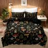 Coton Forest Mushrom Patern Printed Beding And Soft with Soft Fabric Duvet Cover Set For Bedroms Guest Roms Soft Comfortable Quilt Cover