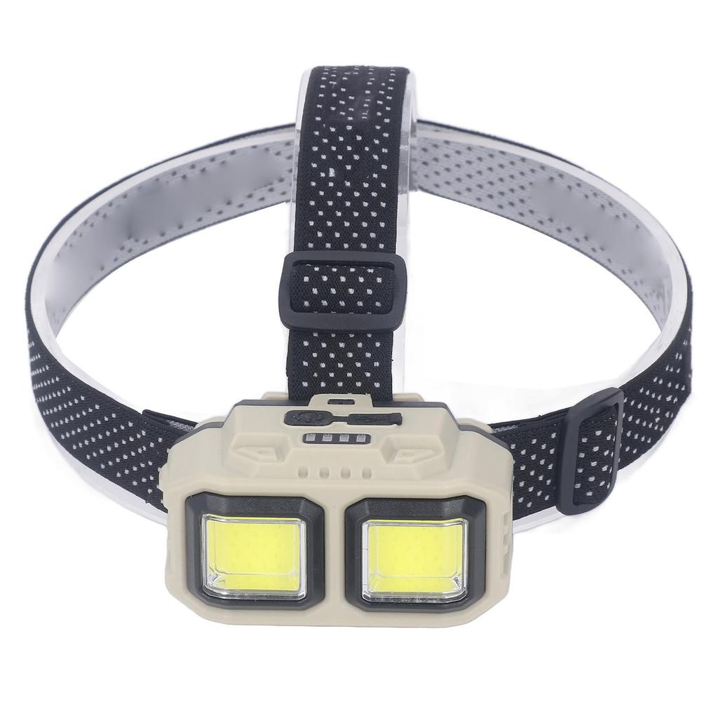 LED COB Headlamp Super Bright USB Rechargeable Lightweight  Mounted Flashlight with Motion Senso