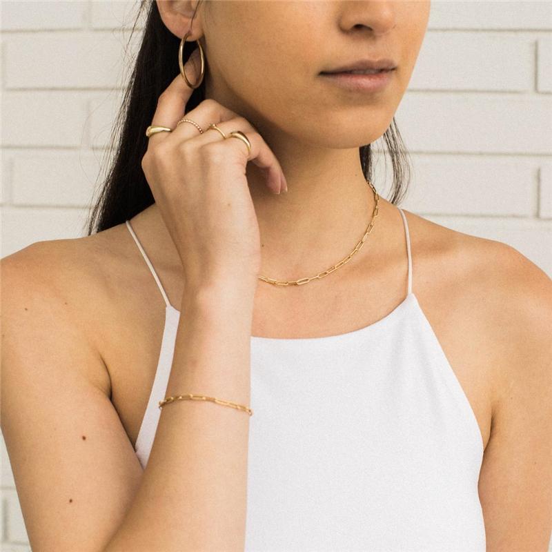 14K Gold Filled Chain Bracelet Handmade Jewelry Boho Charms Bracelets Vintage Anklets for Women Bridesmaid Gift